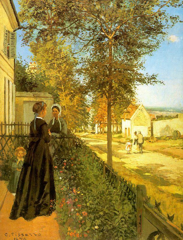 Camille Pissaro Louveciennes : The Road to Versailles oil painting picture